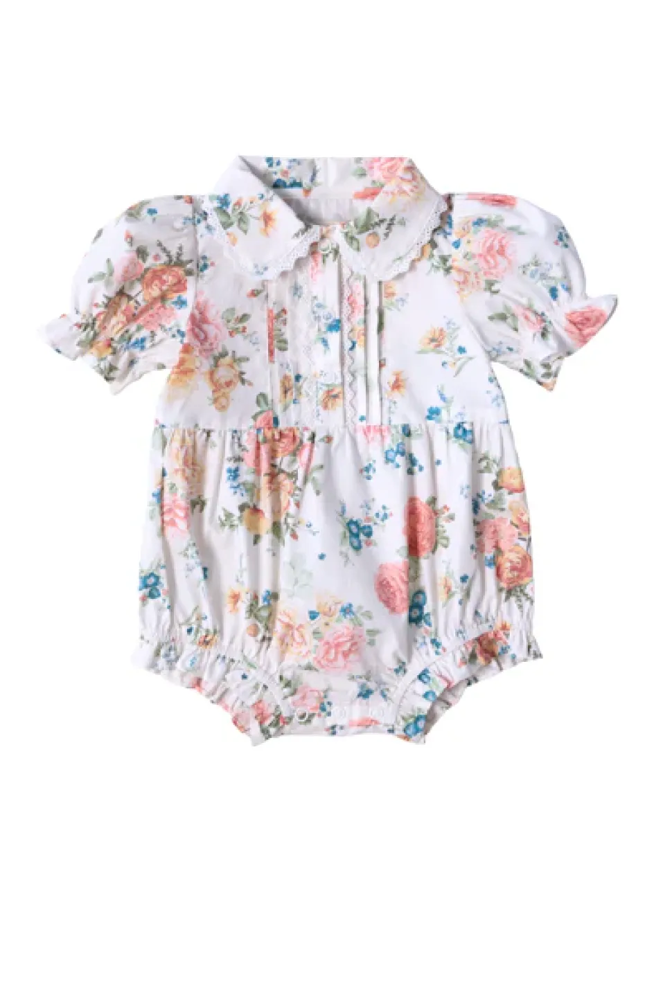 Baby Sophia Romper in Countryside Peony Blossom