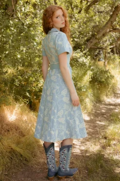 Bennett Dress in Cream Embroidery