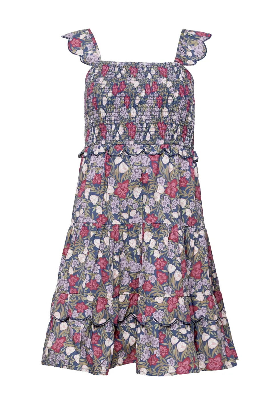Blossom Dress in Navy Meadow