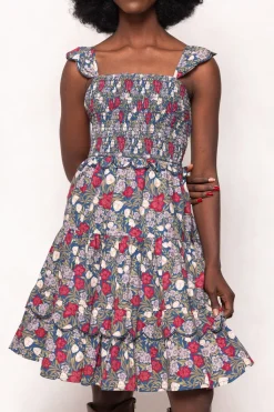 Blossom Dress in Navy Meadow