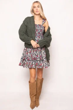 Blossom Dress in Navy Meadow