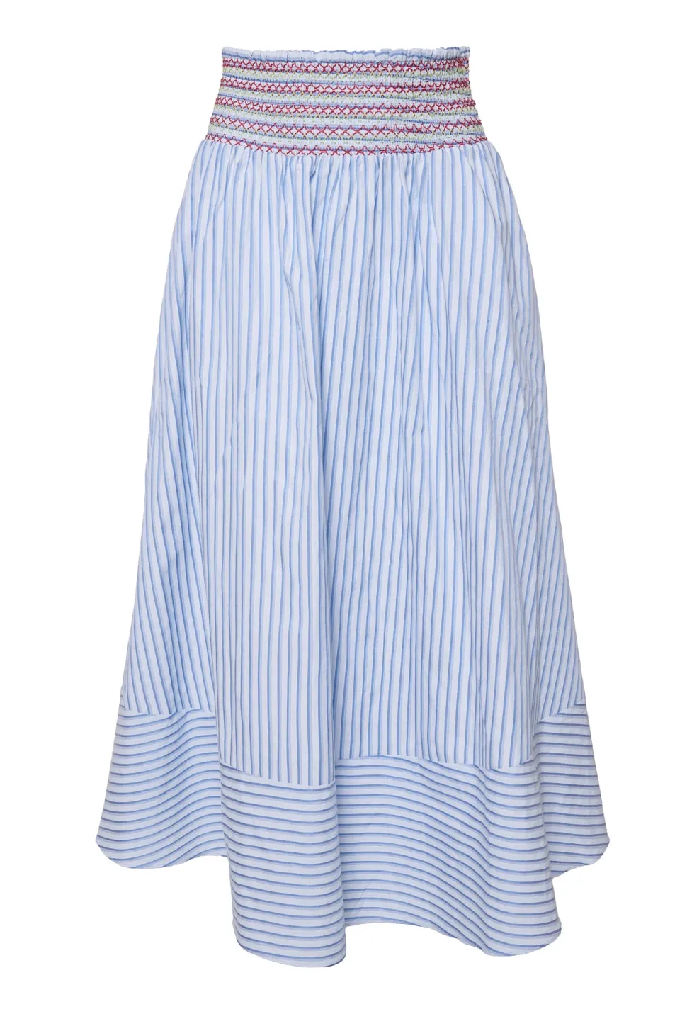 Bluebell Skirt in Blue & White Stripes
