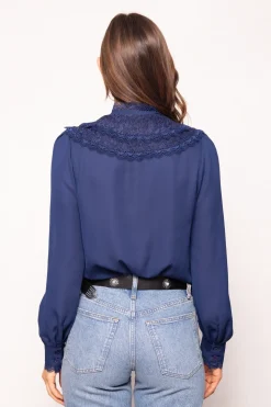 Blythe Blouse in Navy