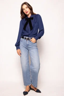 Blythe Blouse in Navy