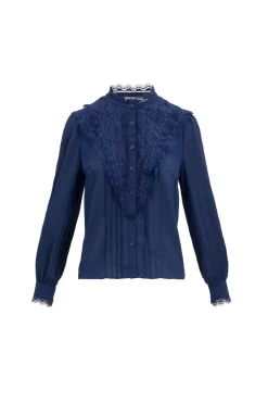 Blythe Blouse in Navy