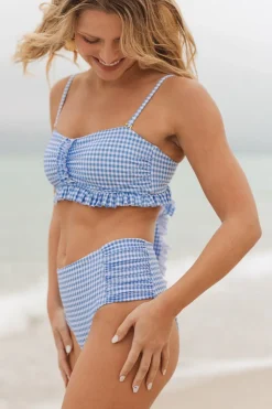 Brandi Bandeau Top in Blakely Gingham