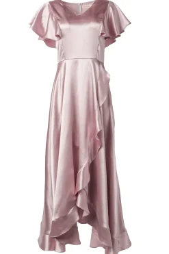 Callie Dress in Blush Satin