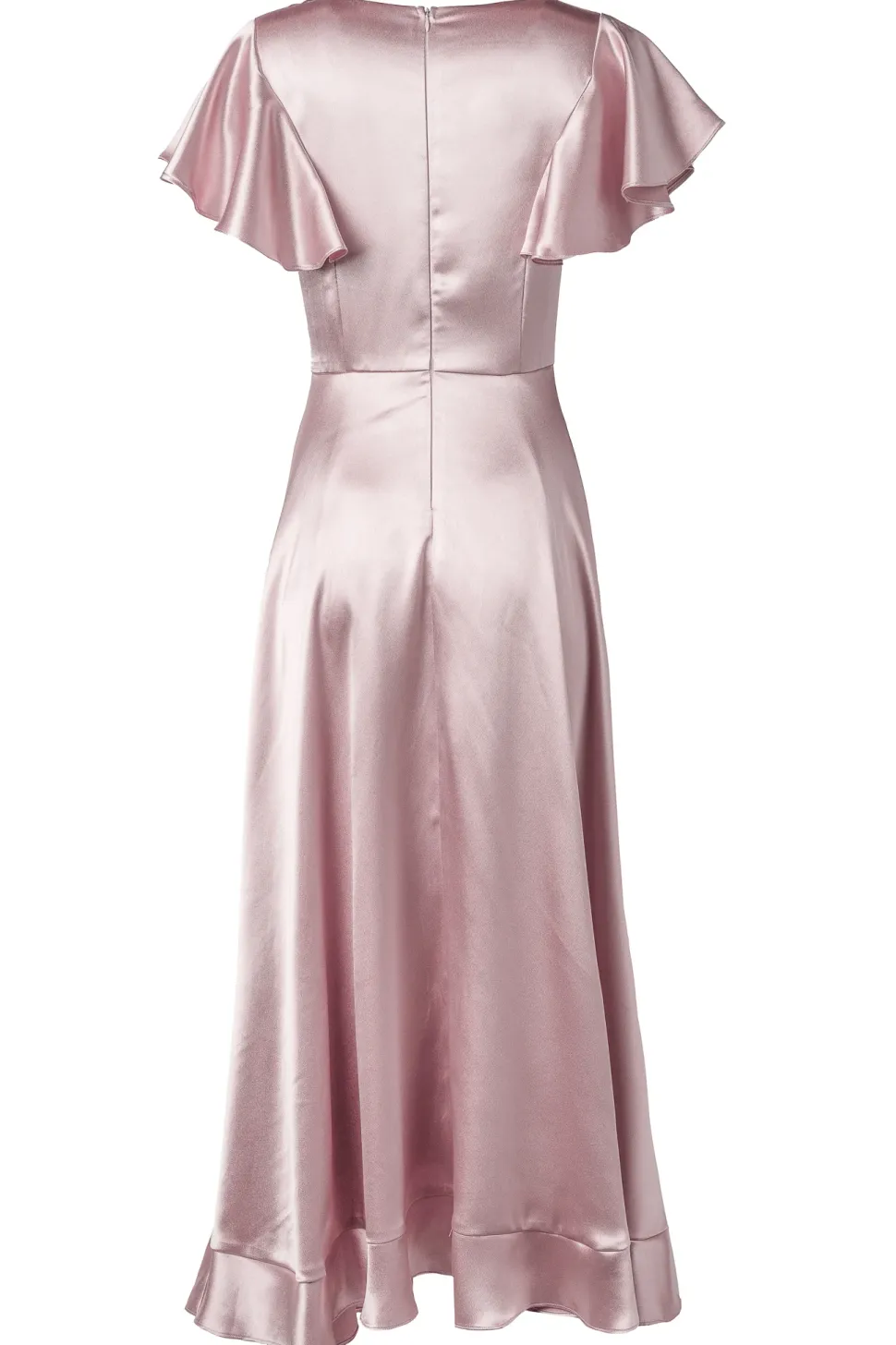 Callie Dress in Blush Satin