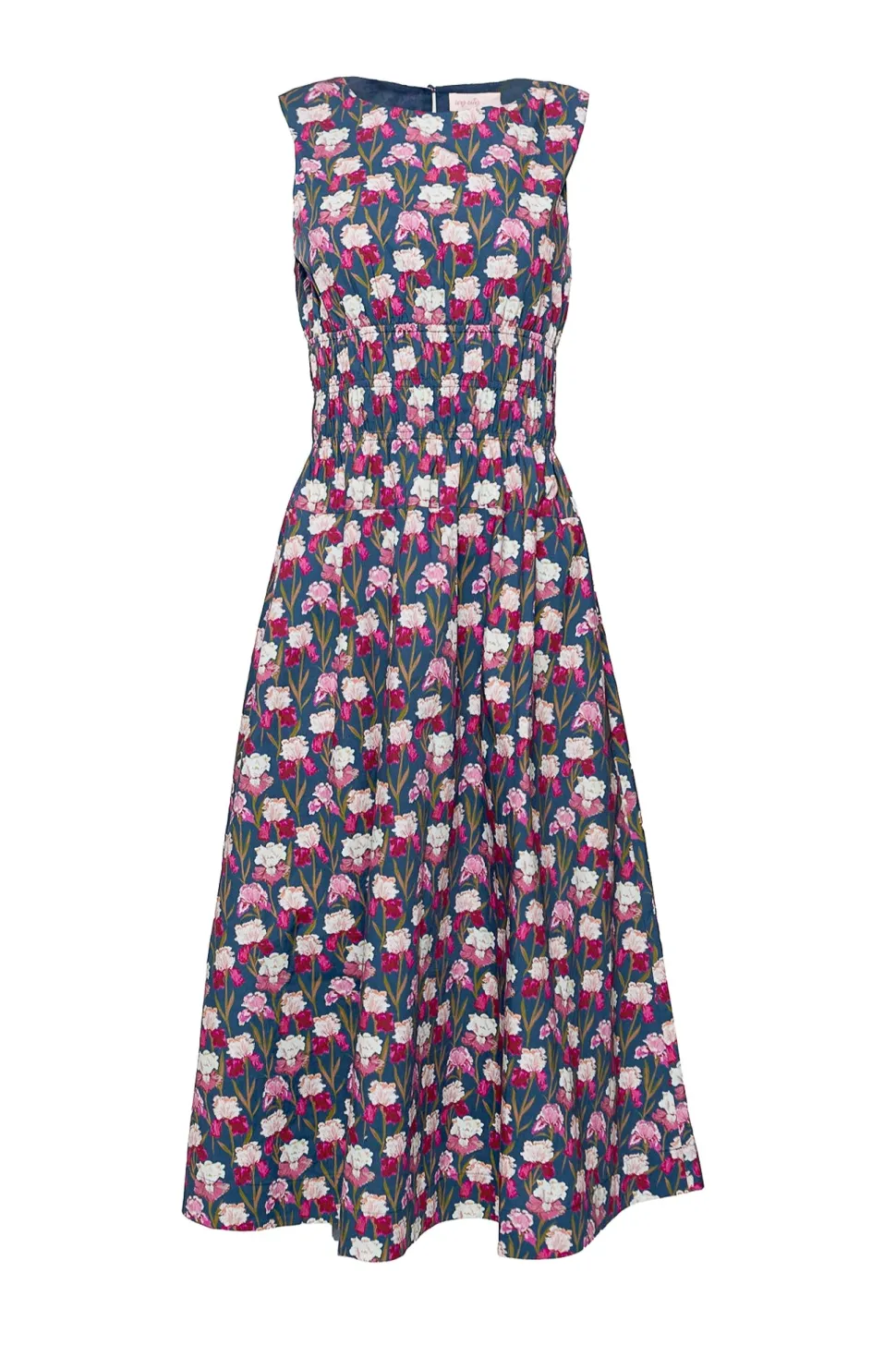 Carly Dress in Navy Pressed Petals