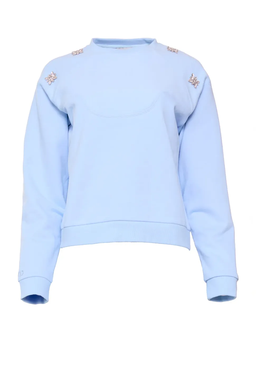 Casey Crewneck Sweatshirt in Light Blue