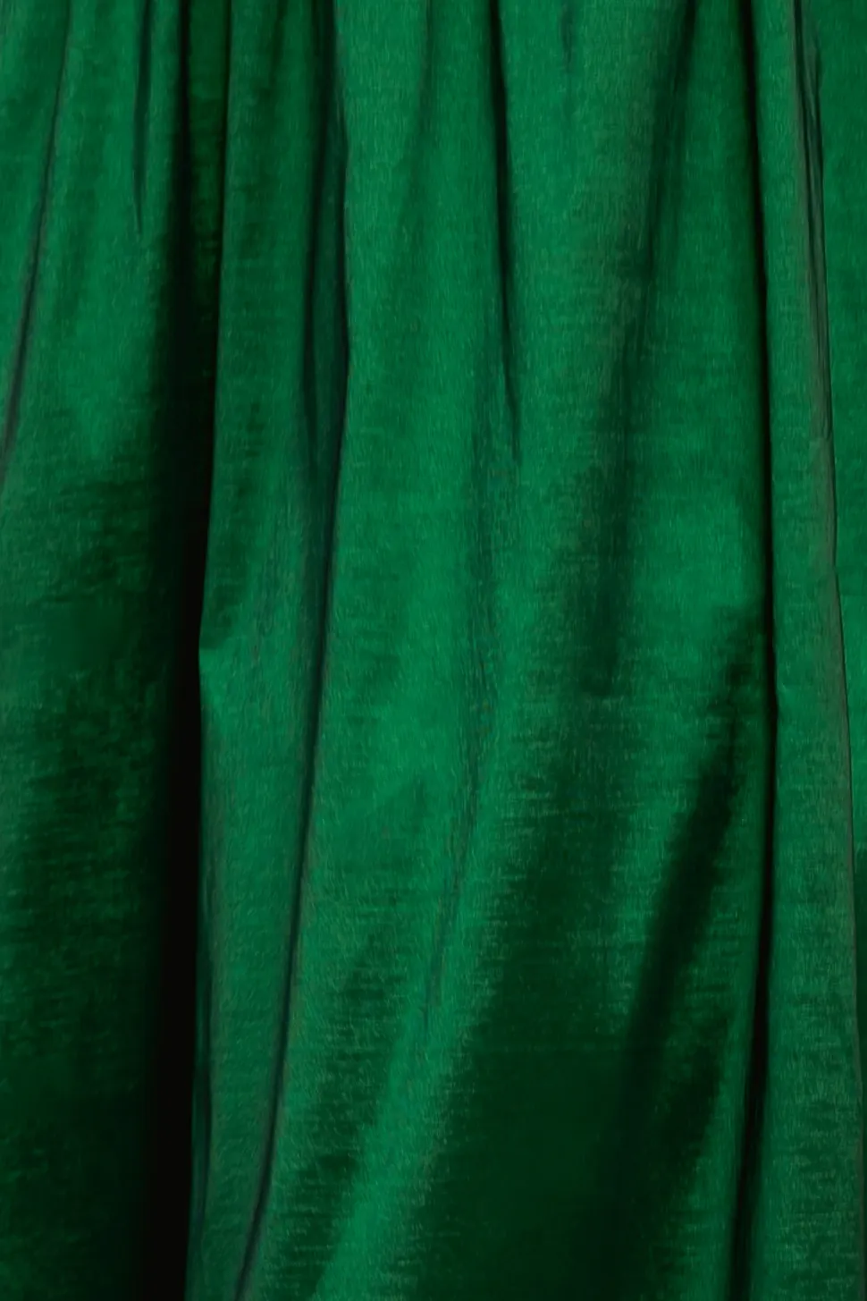 Cassie Dress in Green Taffeta