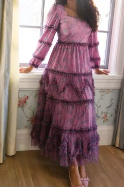 Catherine Dress in Climbing Vine Bloom