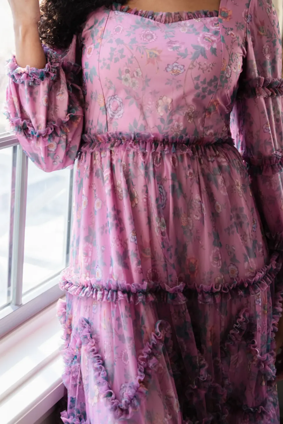 Catherine Dress in Climbing Vine Bloom