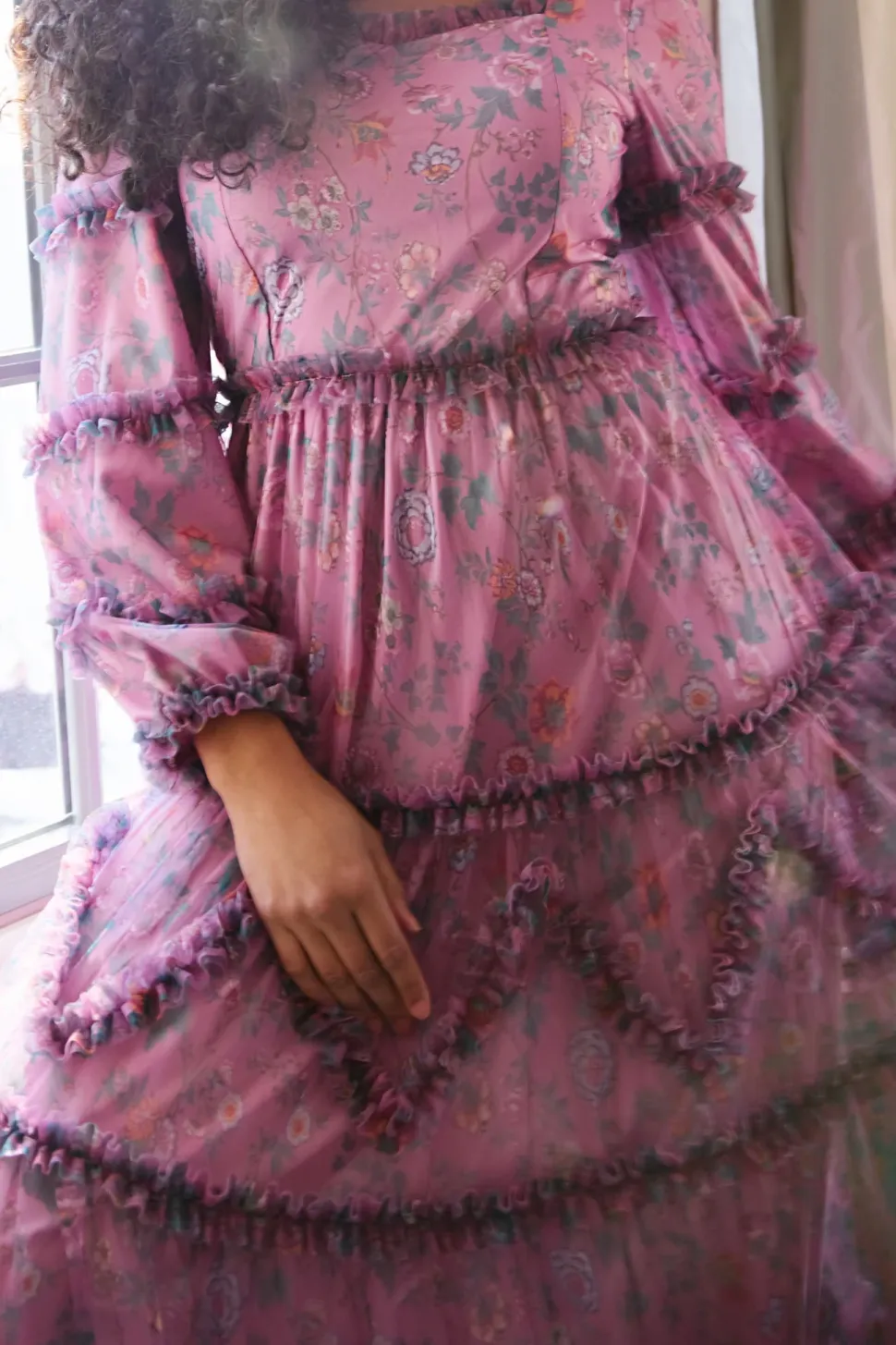 Catherine Dress in Climbing Vine Bloom