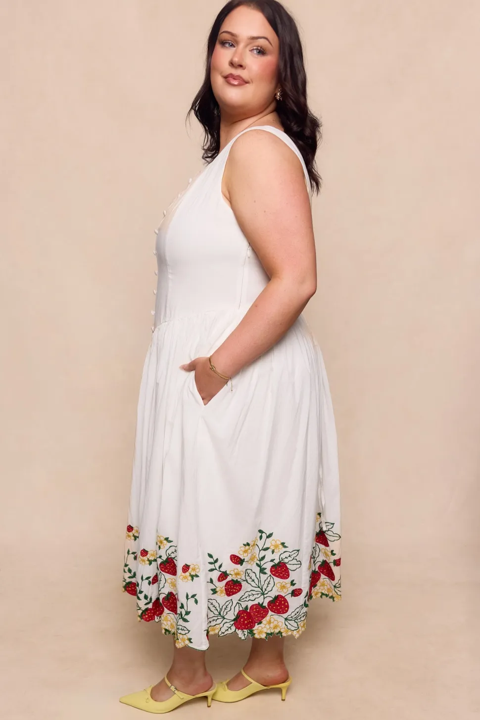 Clarissa Dress in Strawberry