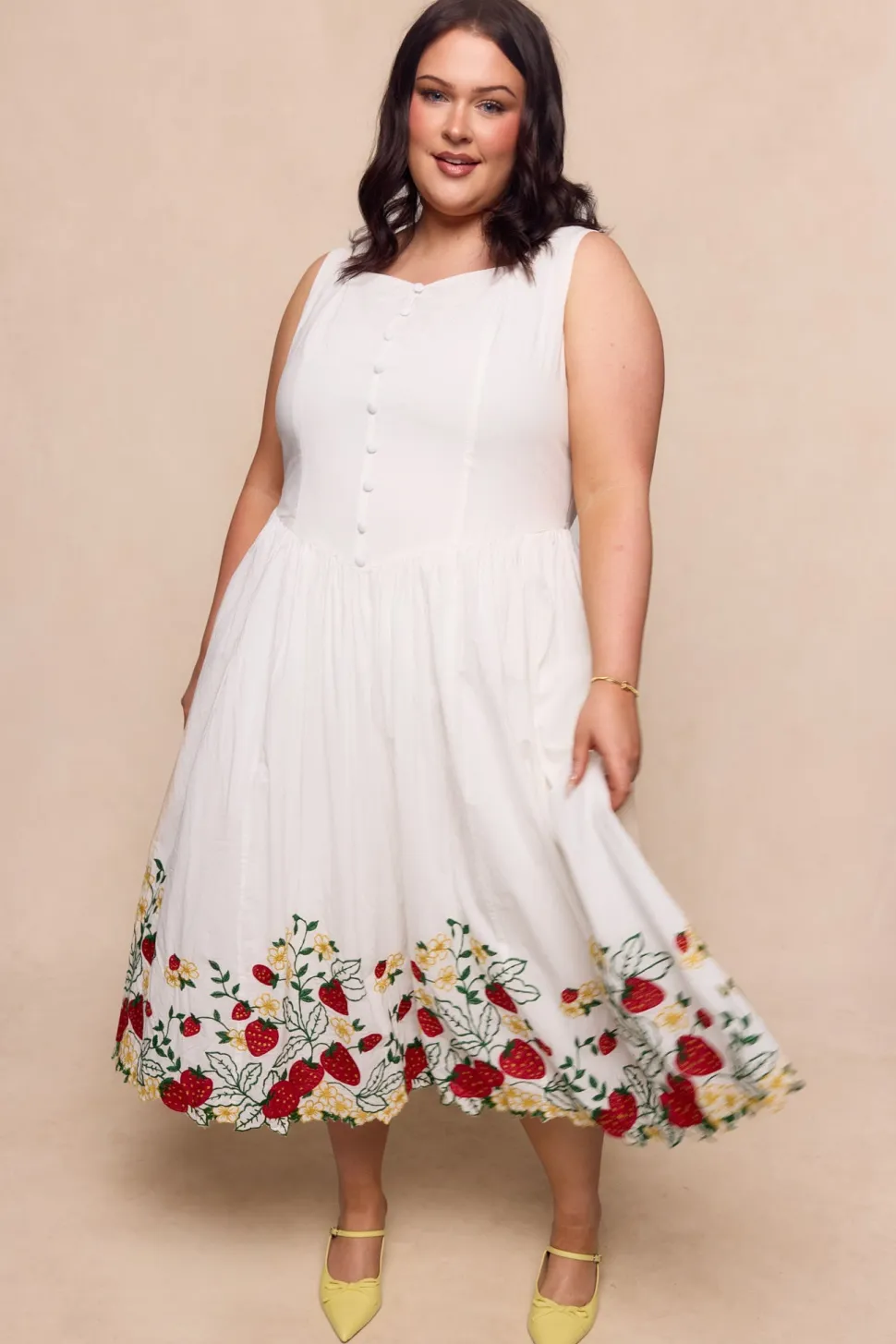 Clarissa Dress in Strawberry