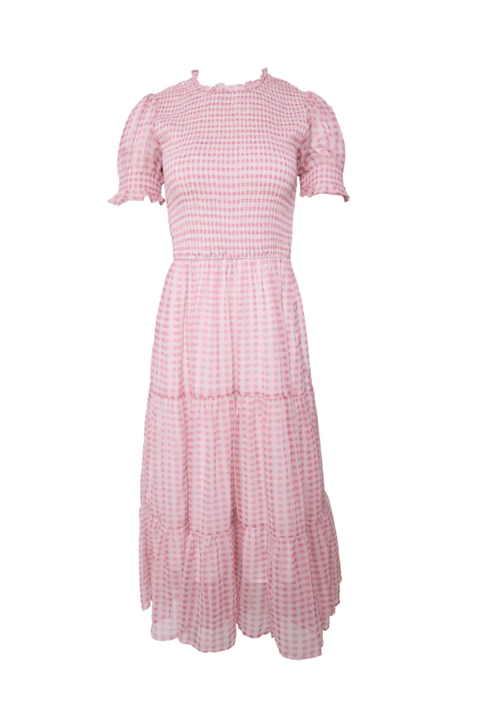 Cordelia Dress in Desert Rose Gingham
