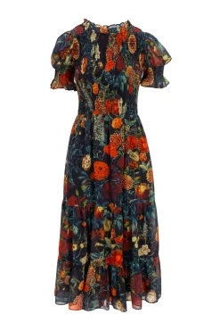 Cordelia Dress in Moody Floral