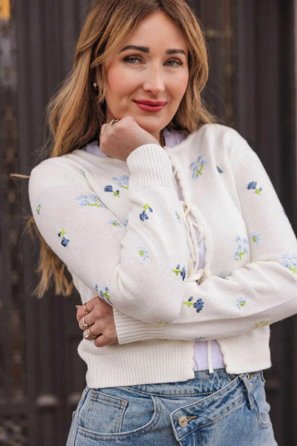 Della Sweater in Cream