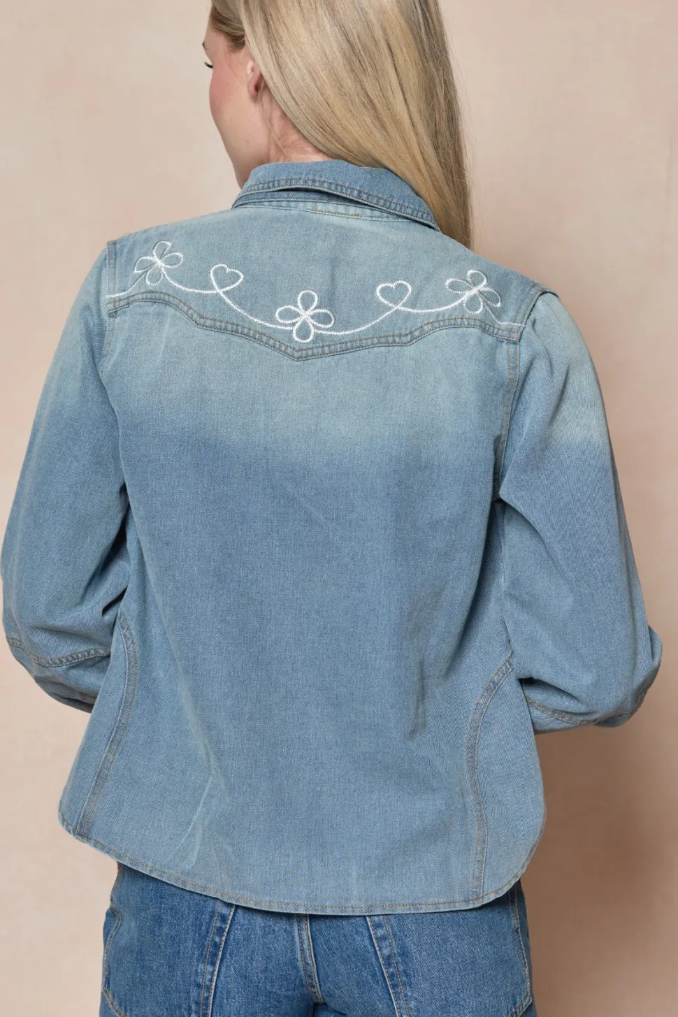 Denver Top in Lightwash Denim