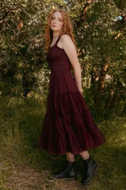 Destiny Dress in Burgundy