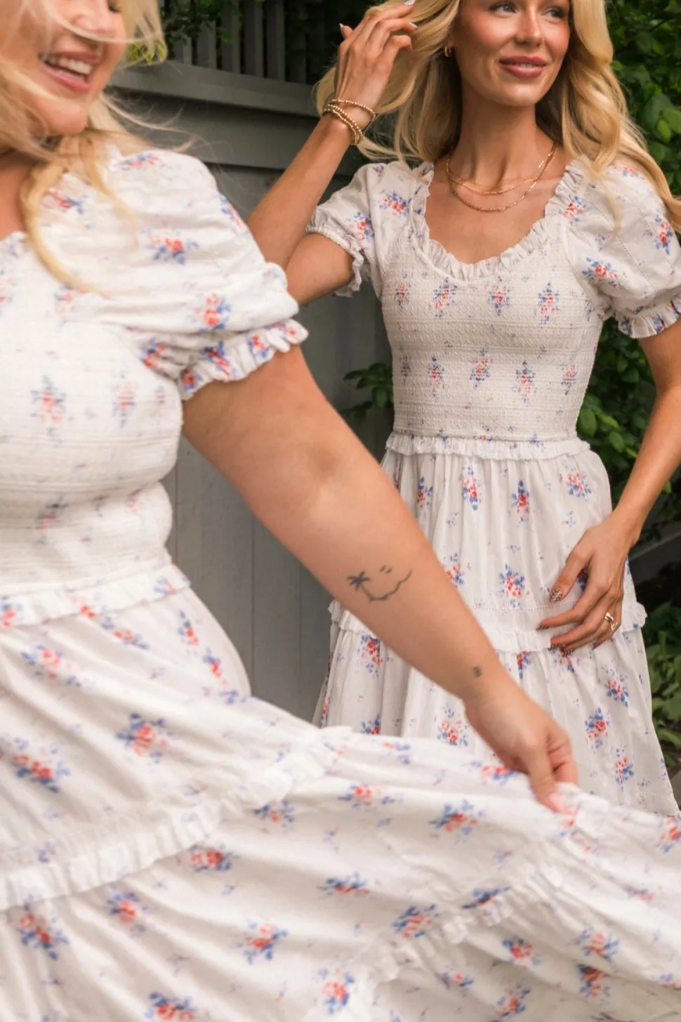 Emily Dress in Heritage Soft Ditsy Floral
