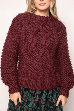 Erica Sweater in Raisin