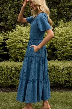 Etta Dress in Cobalt