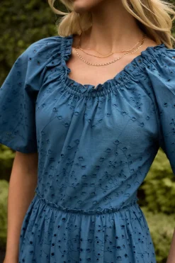Etta Dress in Cobalt