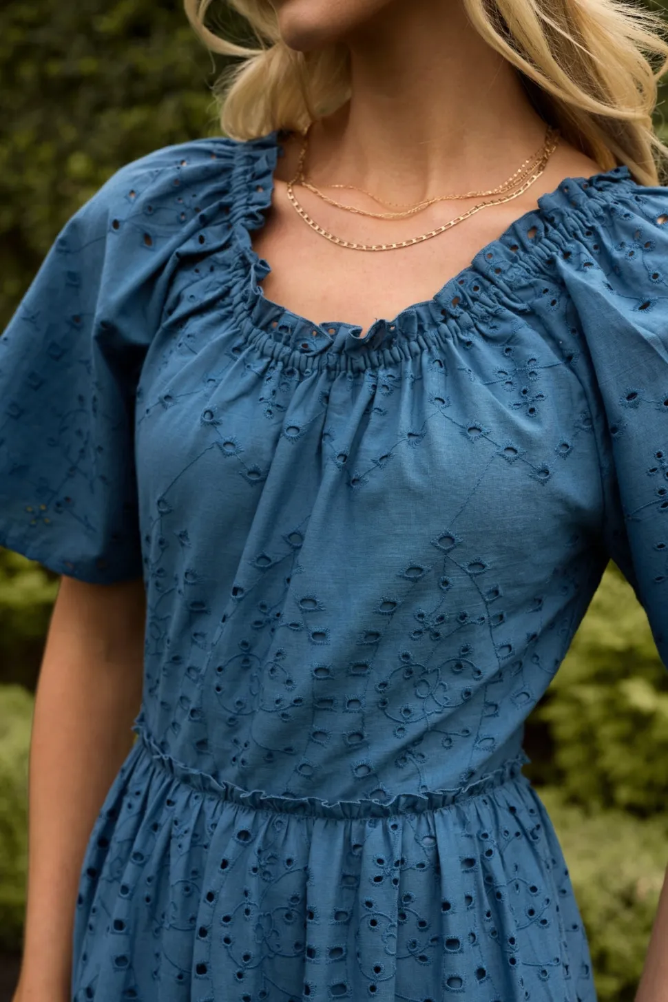 Etta Dress in Cobalt