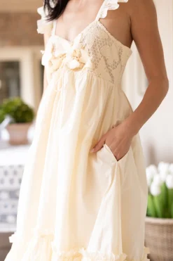 Gaia Butterfly Dress in Ivory
