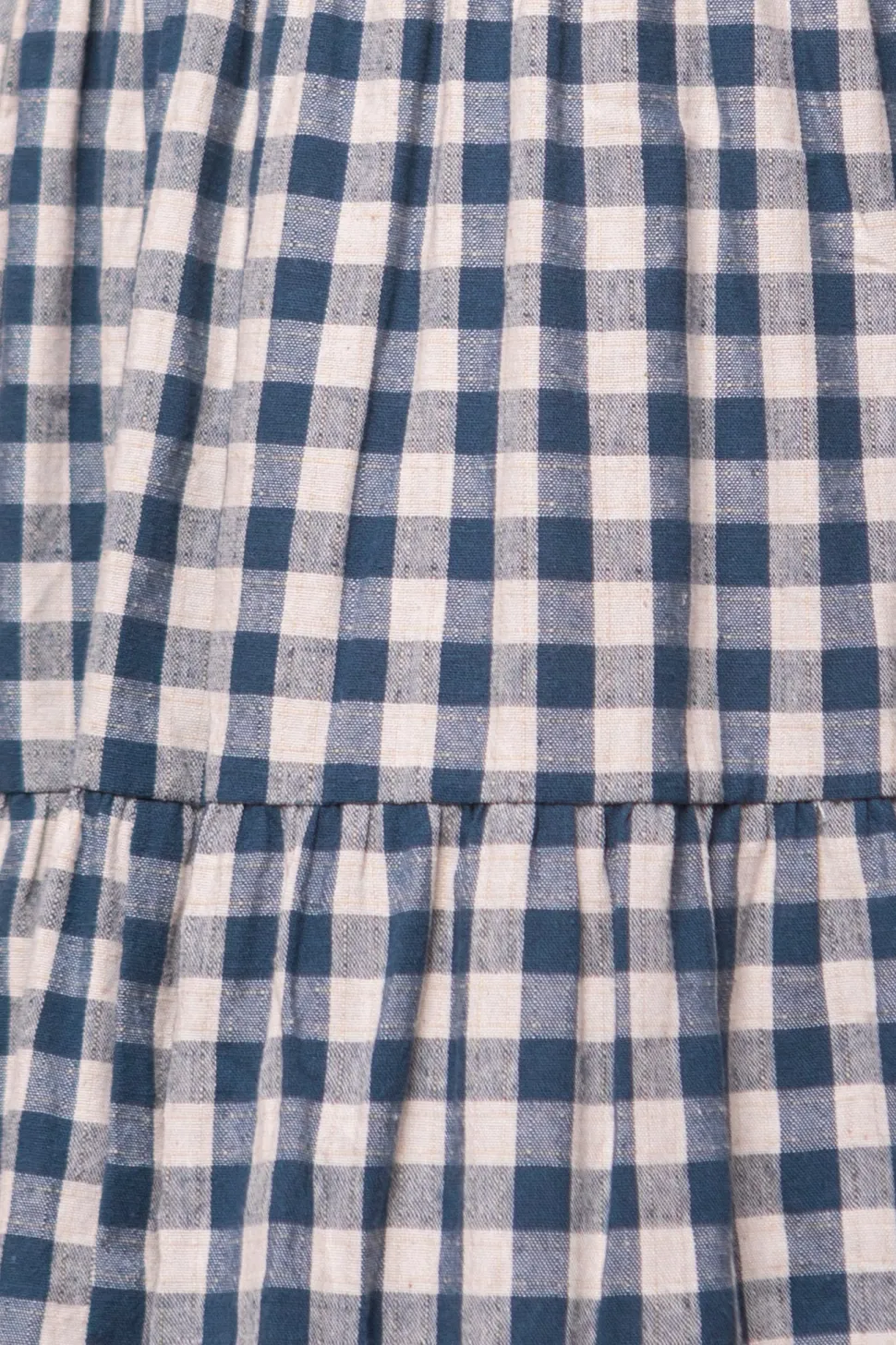 Hailey Dress in Indigo Gingham