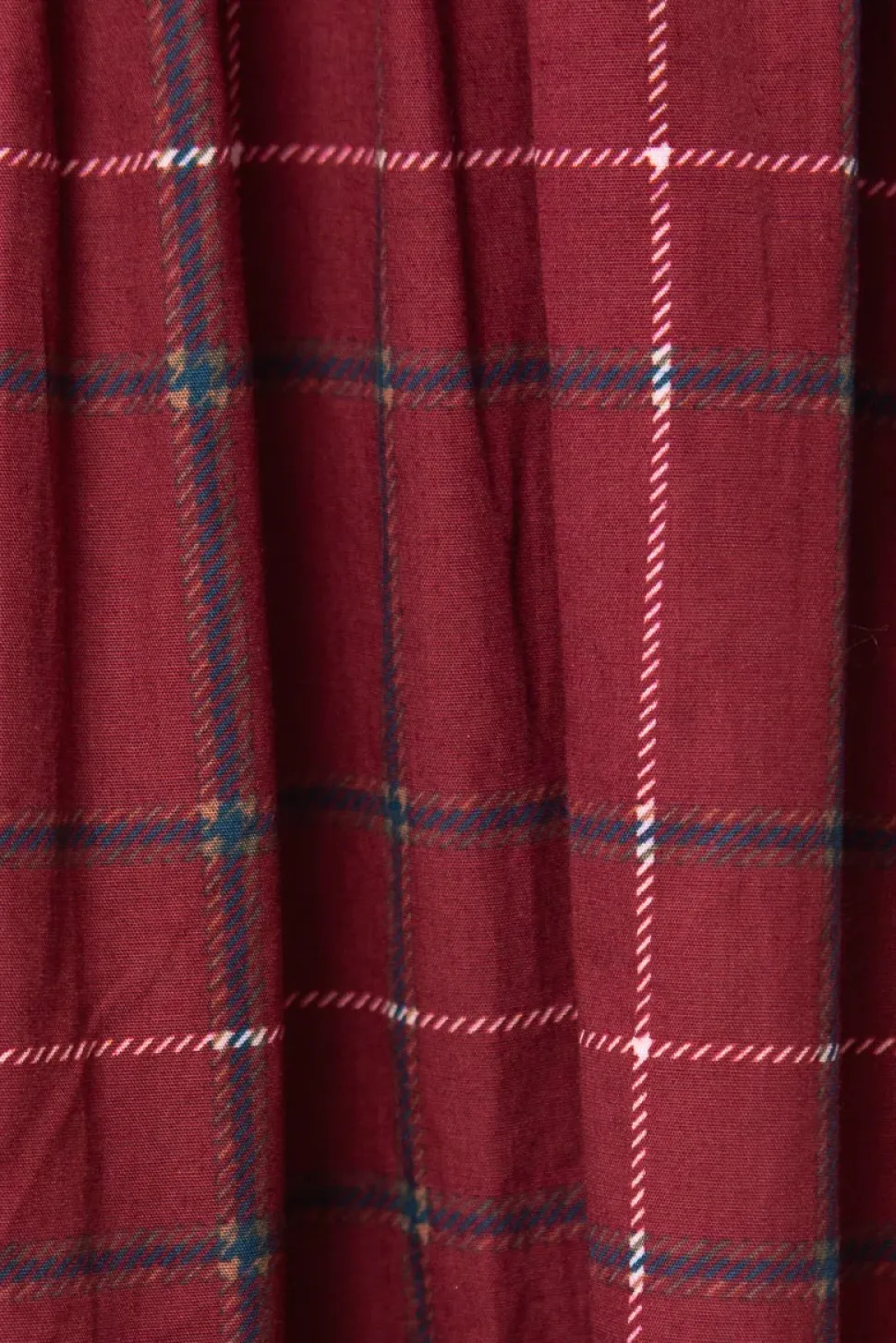 Hattie Dress in Burgundy Plaid