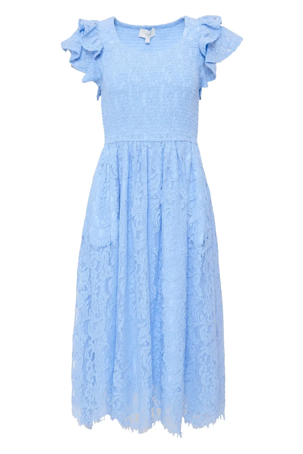 Hattie Dress in Cornflower Blue Lace