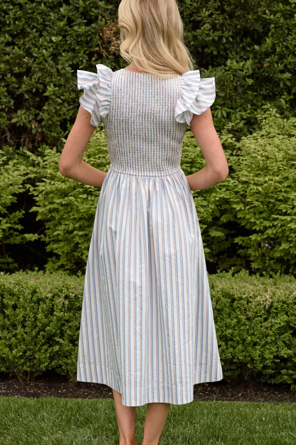 Hattie Dress in Heritage Stripe