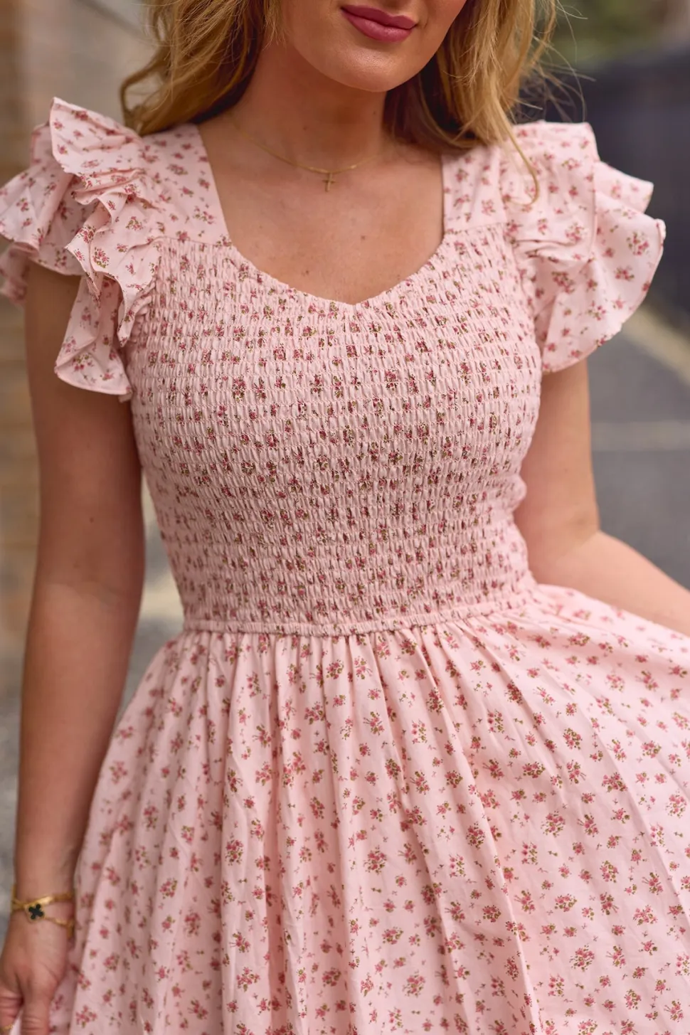 Hattie Dress in Madeline Pink