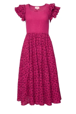 Hattie Dress in Magenta