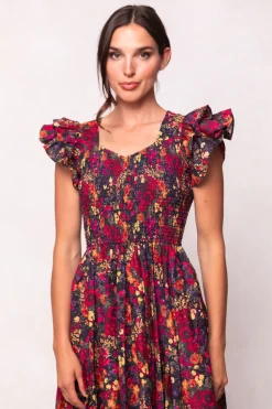 Hattie Dress in Night Garden