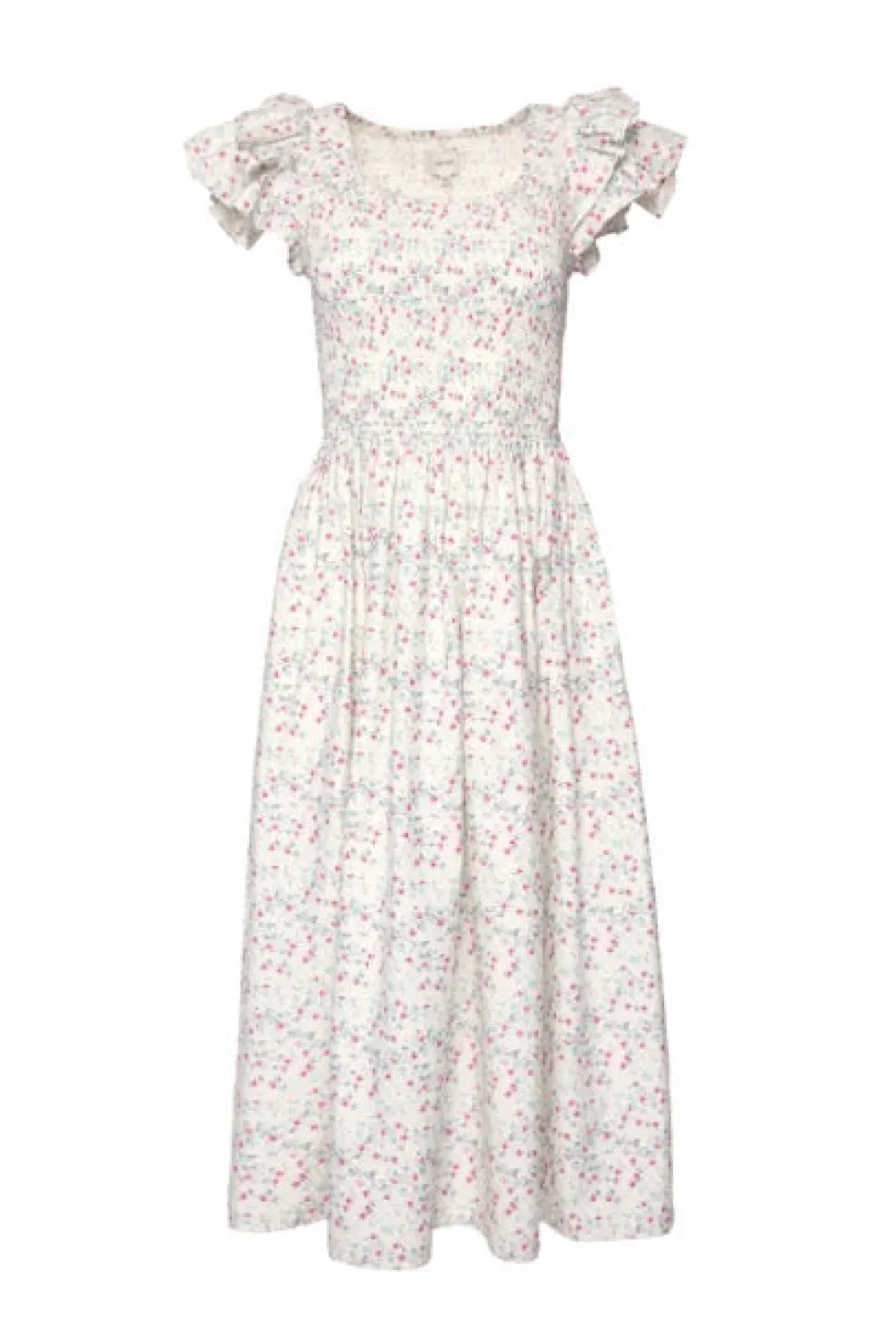 Hattie Dress in Pansy Trellis