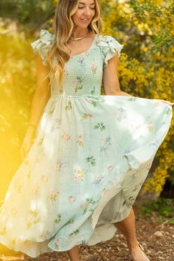 Hattie Dress in Roselyn Blue
