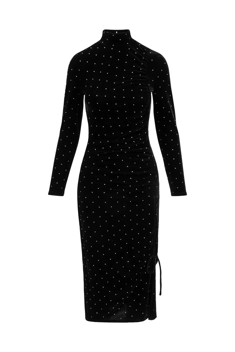 Hunter Dress in Black Velvet - Slightly Imperfect