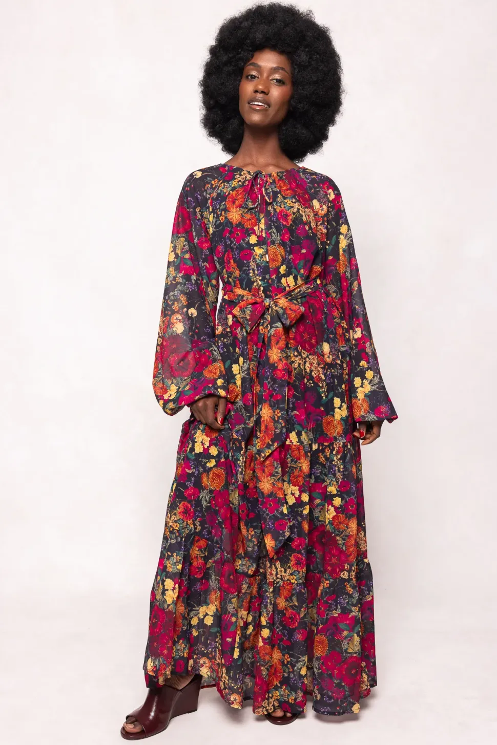 Imogen Dress in Night Garden