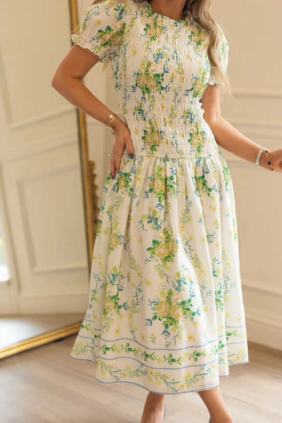 Jennifer Dress in Garden Tea Party Floral