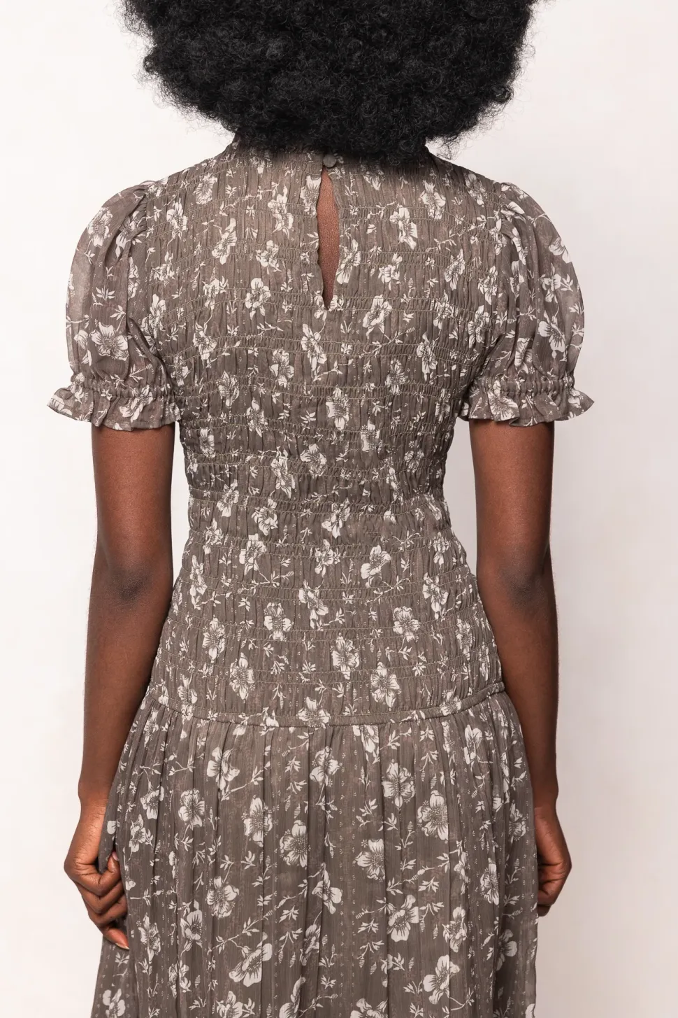 Jennifer Dress in Olive Blossom
