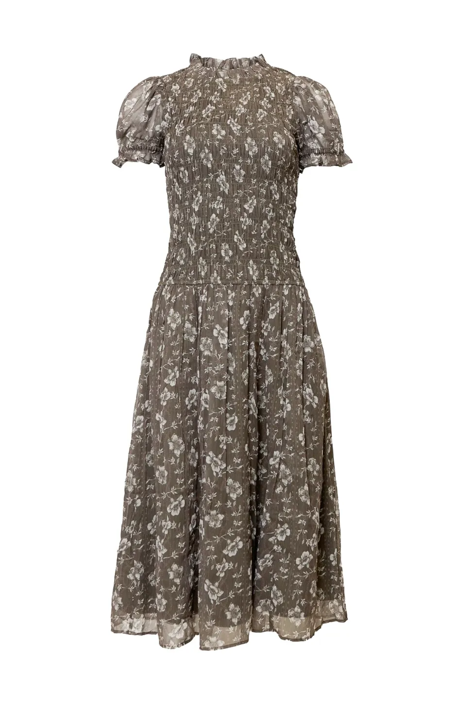 Jennifer Dress in Olive Blossom