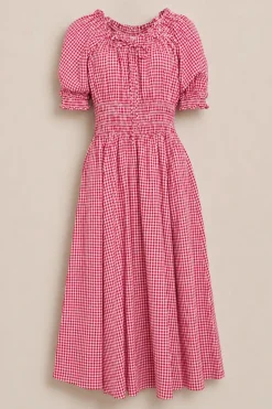 Jessie Dress in Red Gingham