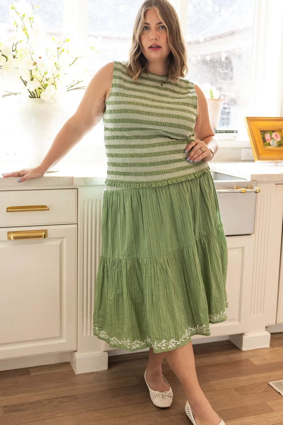 Journey Skirt in Light Green