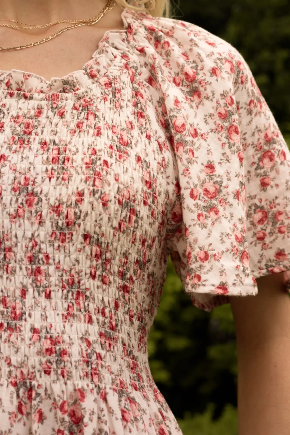 Jovie Dress in Ivory Heritage Rose