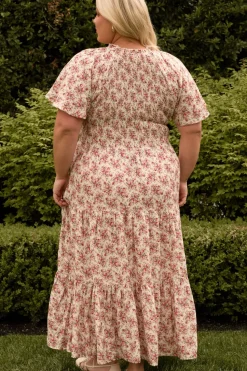 Jovie Dress in Ivory Heritage Rose
