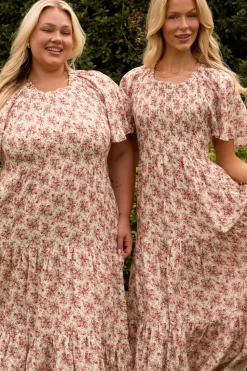 Jovie Dress in Ivory Heritage Rose